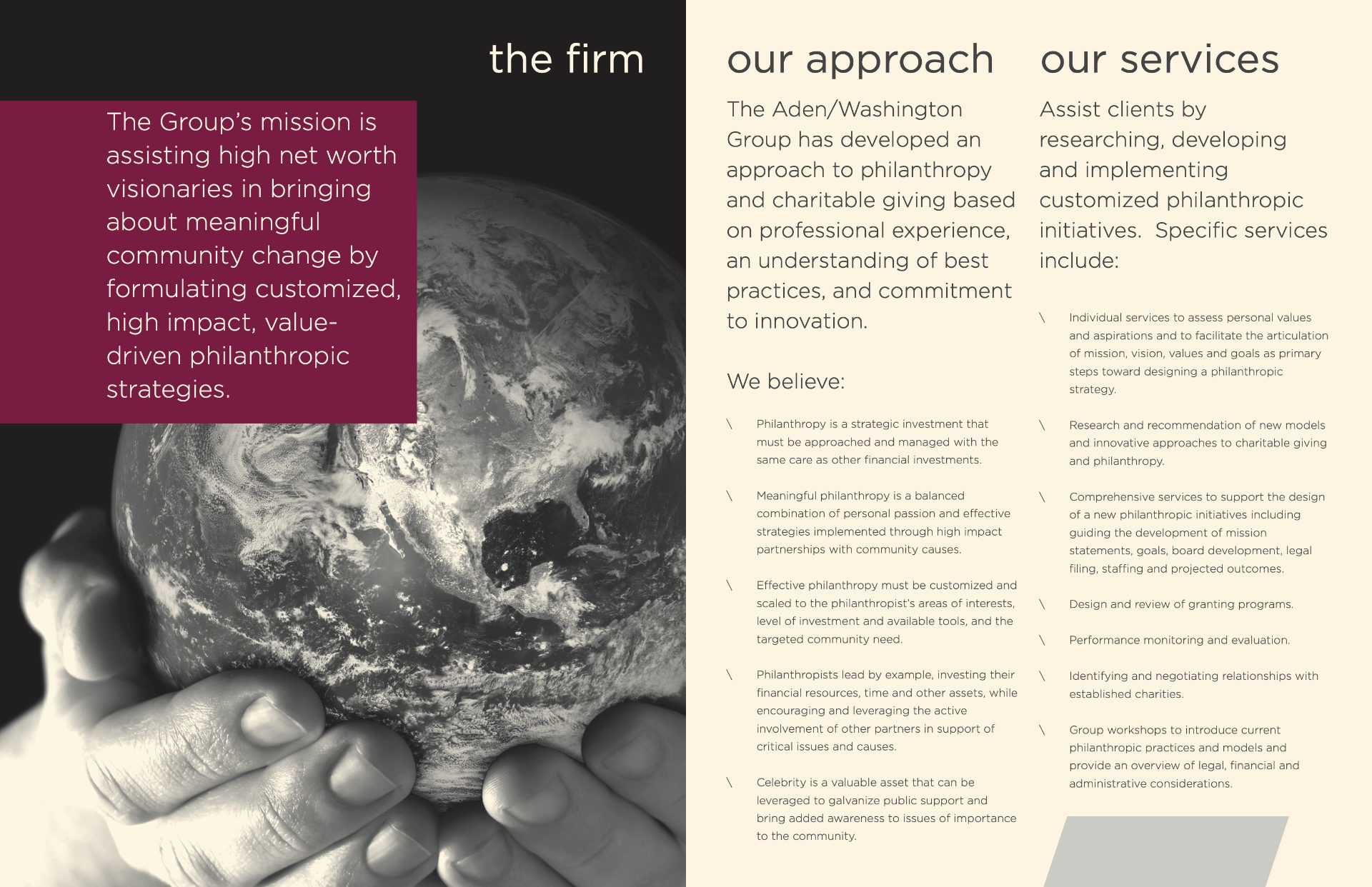 Aden Washington Group Brochure 2